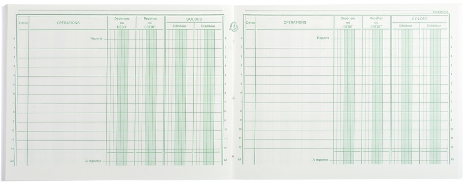 Carnet De Comptes 115 X 150 Mm 40 Pages EXACOMPTA ARC Registres