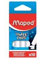 Boite de 10 craies pour tableau - Blanc MAPED image